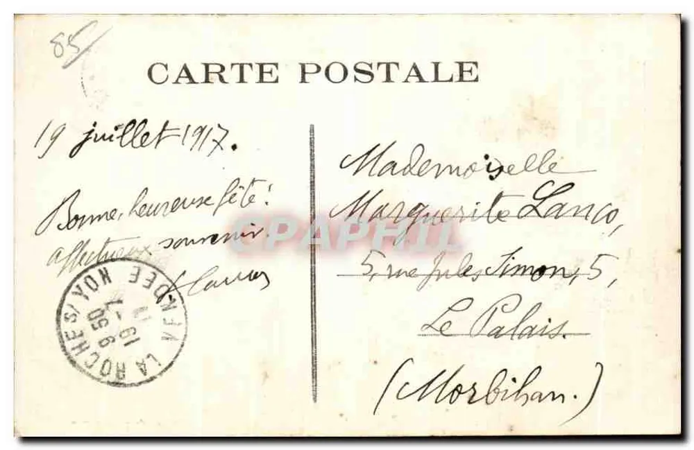 La Roche-sur-Yon — A Praça das Armas — Phototype VASSELLIER, Nantes - Verso
