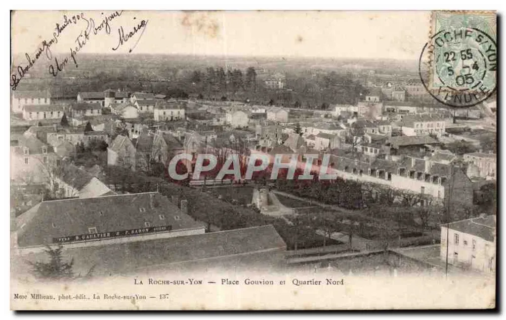 La Roches-sur-Yon — Place Gouviaon und Nordviertel — Mono Millieu, phot.-edit., La Roches-sur-Yon — 137 - Vorderseite