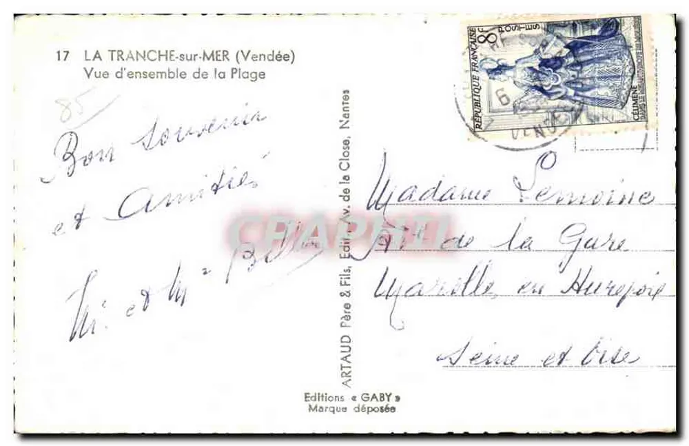 La Tranche-sur-Mer (Vendée) — Ogólny widok plaży — Éditions Gaby - Rewers