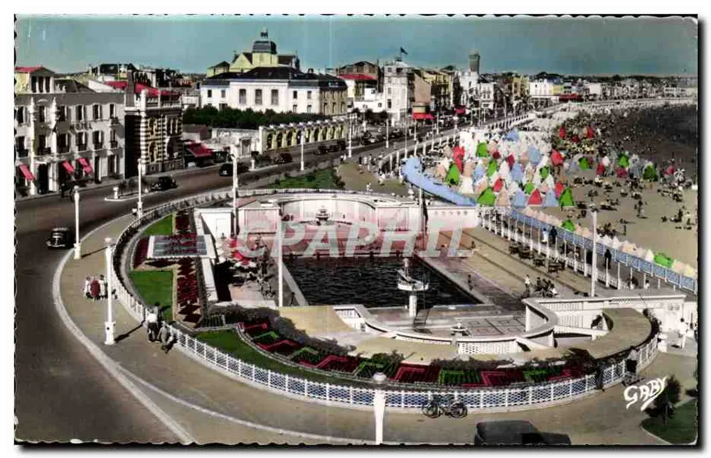 Les Sables-d'Olonne (Vendée) — Die Schwimmbecken und der Damm — Editions Gaby - Vorderseite