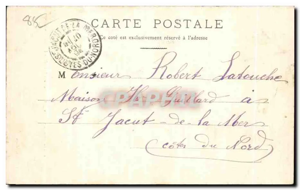Les Sables d'Olonne — Unterhaltung im Wald der Rudelière — Bollanger, Verlag, n°2 - Rückseite