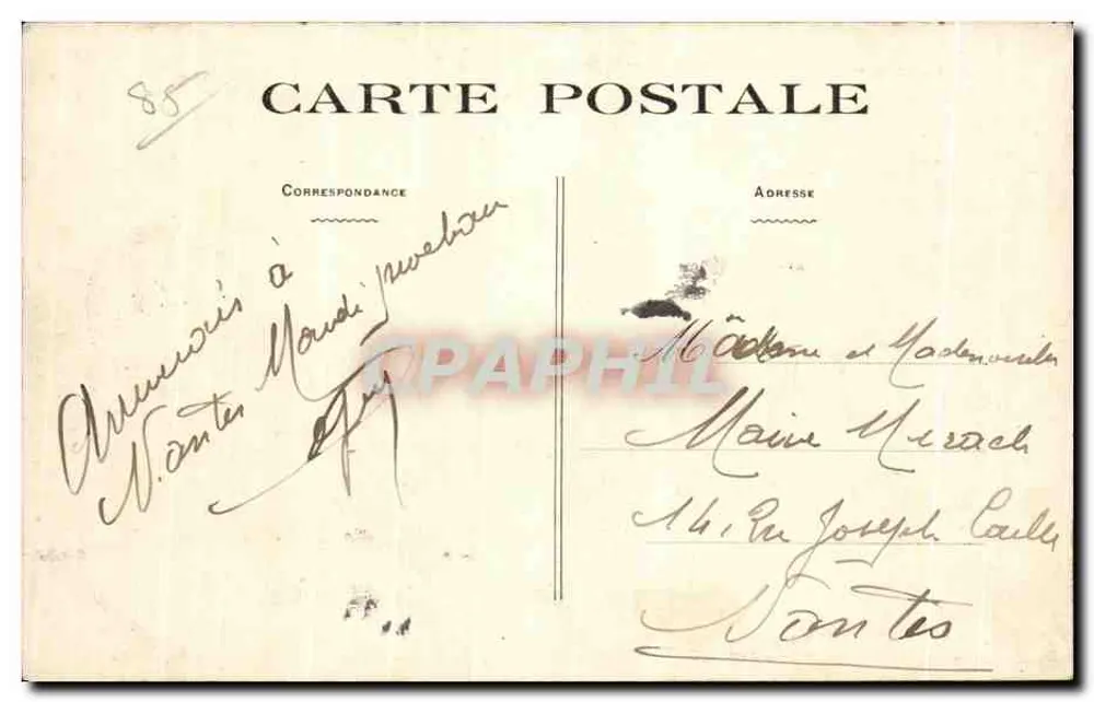 Die Strandpromenade von SABLES-D'OLONNE — Sammlung Lucien Amiâud — Nr. 2811 - Rückseite