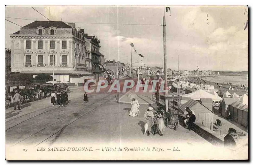 Les Sables-d'Olonne — Das Hotel du Remblai und der Strand — LL. - Vorderseite