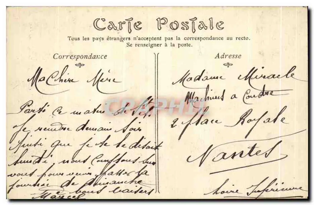 Les Sables-d'Olonne — Der Damm und das Café de la Plage — ND. Fot. - Rückseite
