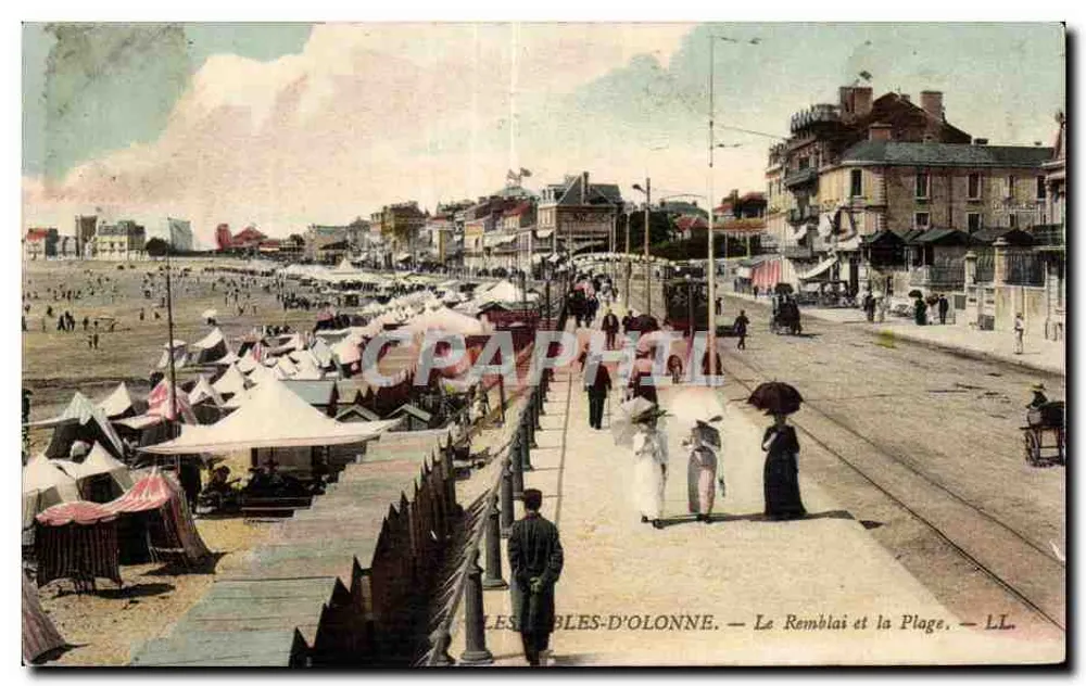 Les Sables-d'Olonne — Der Damm und der Strand — LL - Vorderseite