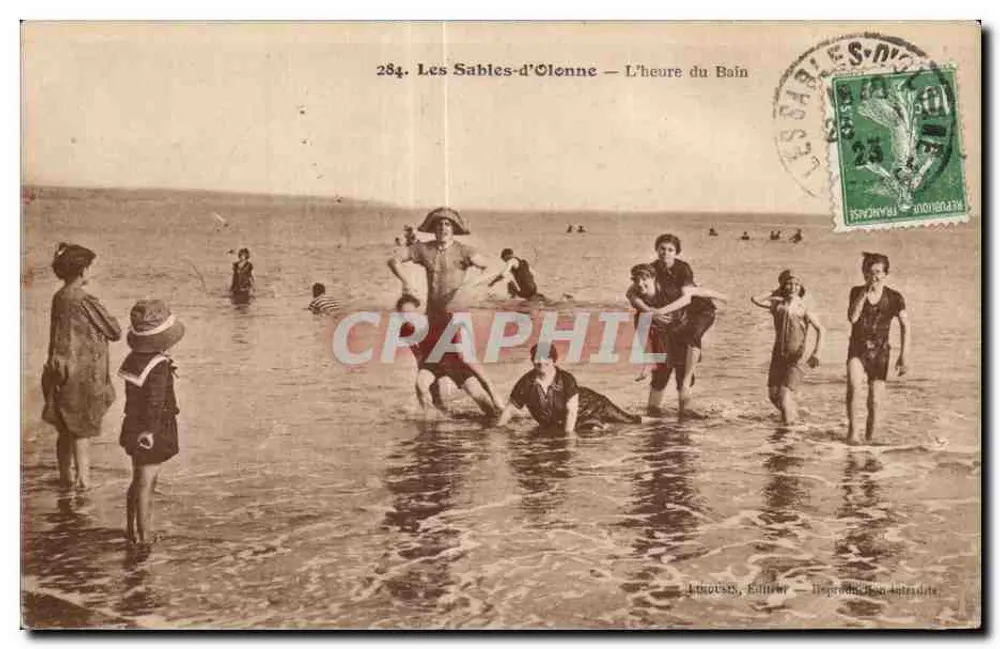Les Sables-d'Olonne — Die Badezeit — Libourne, Verleger — Einlage der Unabhängigen Druckerei - Vorderseite