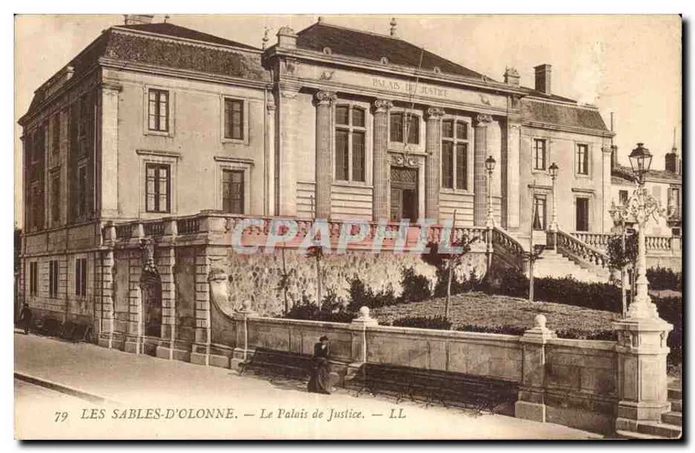 Les Sables-d'Olonne — O Palácio de Justiça — LL, n°79 - Frente