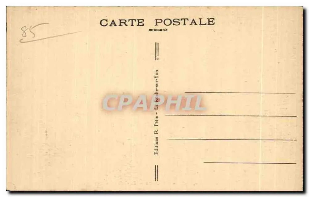 Les Sables-d'Olonne — Das Casino des Pins — Négus - Rückseite