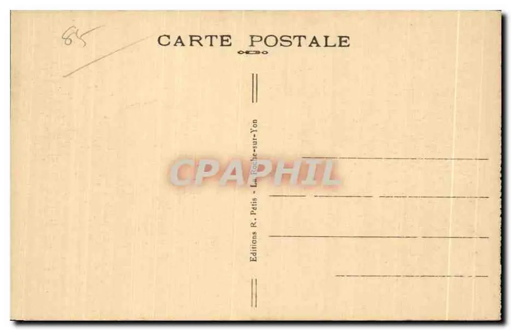 Les Sables-d'Olonne — A Praia com Maré Baixa — Vista Geral — Néguus, n°100 - Verso