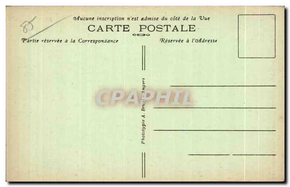 Les Sables-d'Olonne (Vendée) — Das hübsche Sablaise-Hütchen — A. B. - Rückseite