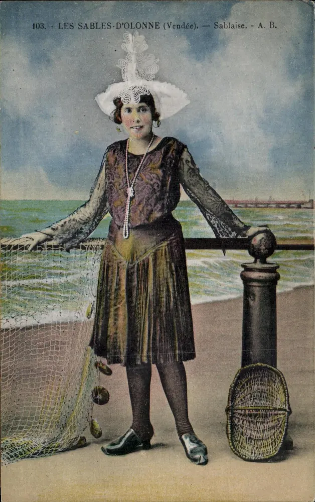 Les Sables-d'Olonne (Vendée) — Sablaïse — A. B. - Recto