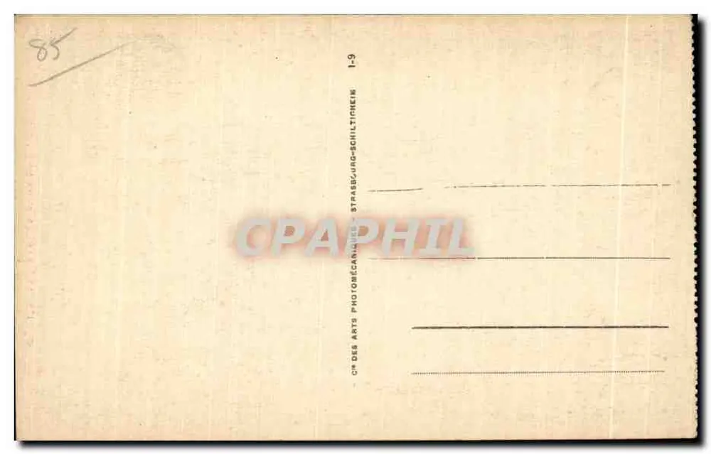 Les Sables d'Olonne - Sablaise — mujer con sombrero de encaje — editor H. 173 - Reverso