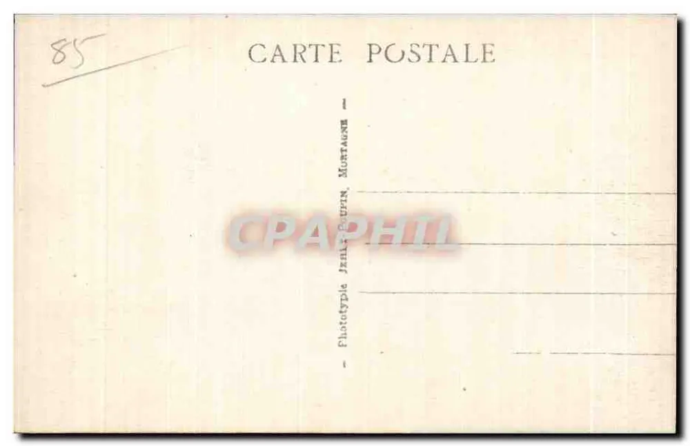 Les Sables-d'Olonne (Vendée) - O Porto — Phototype Jean-Baptiste Montagne, n°105 - Verso