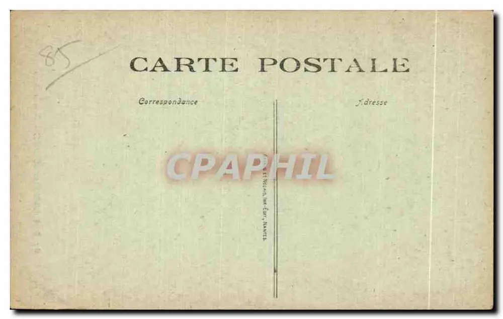 Les Sables-d'Olonne - Grands Amis — Verlag J. Et R. Phil. Nantes, Nr. 37 - Rückseite