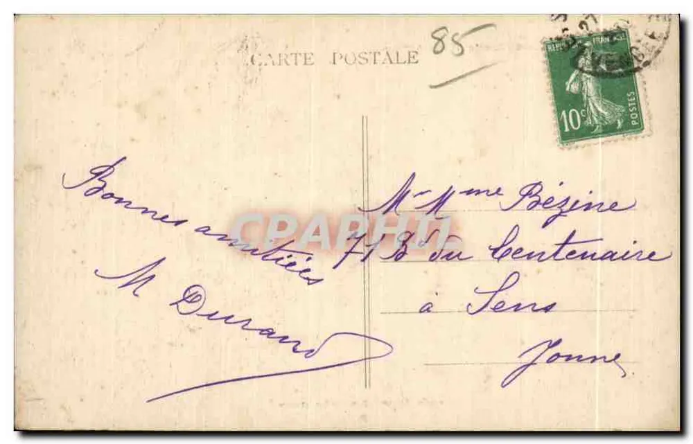 Les Sables-d'Olonne — Na Praia — IdMoussen, Editor — Reprodução autorizada - Verso