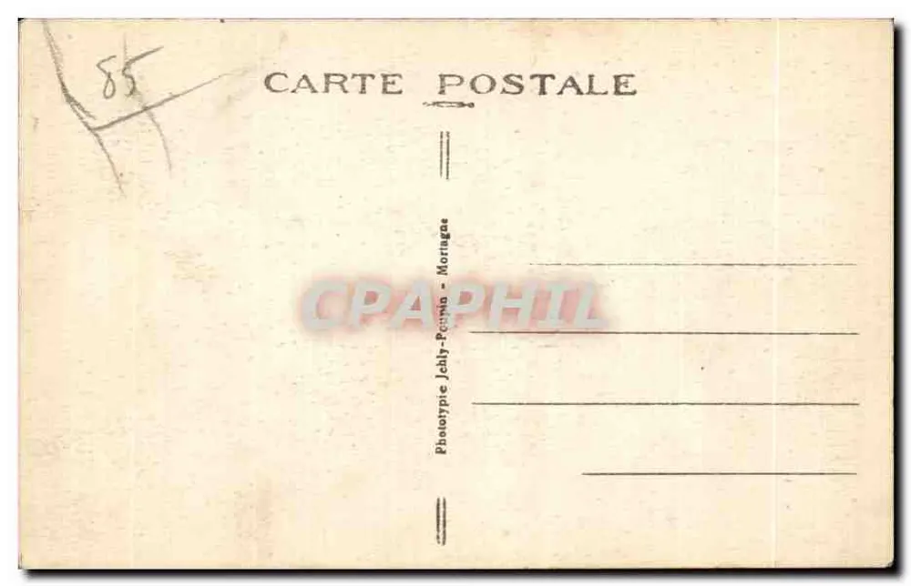 Les Sables-d'Olonne (Vendée) — Der Hafen — Phototypie Jolly-Pompa - Mortingas - Rückseite