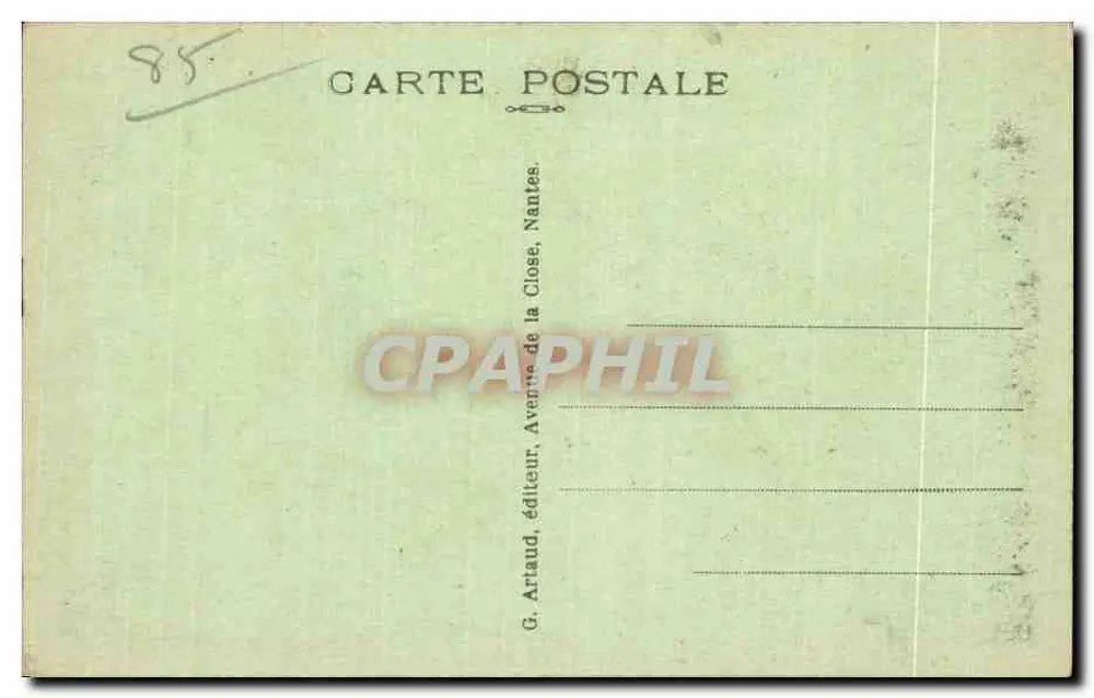 Les Sables-d'Olonne (Vendée) — Eine schöne Sablaise — G. Arlaud, Nantes - Rückseite