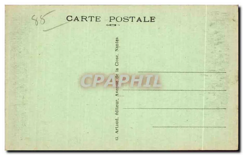 Les Sables-d'Olonne (Vendée) — Eine süße Träumerin — Artaud, Nantes - Rückseite