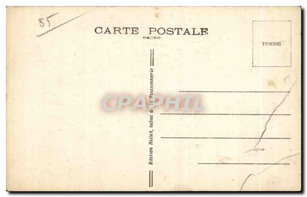 Les Sables-d'Olonne — Estudio de Sombrero — Edición Billet - Reverso