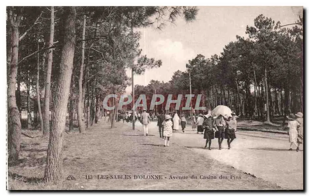 Les Sables d'Olonne - Avenue du Casino des Pins — n°113 - Vorderseite