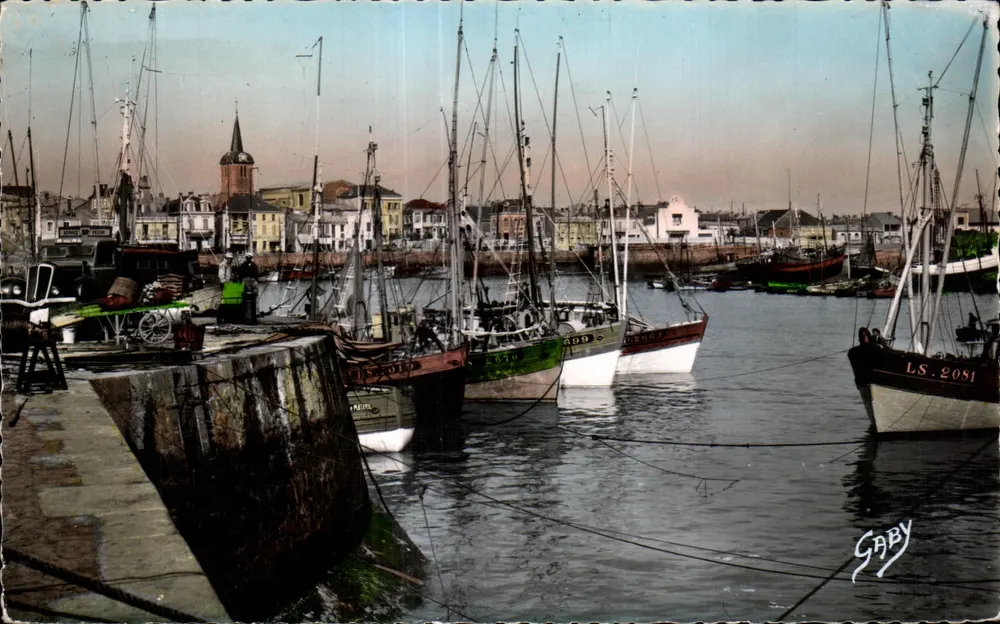 Les Sables-d'Olonne — Der Hafen in Richtung Chaume — Editions Gaby - Vorderseite