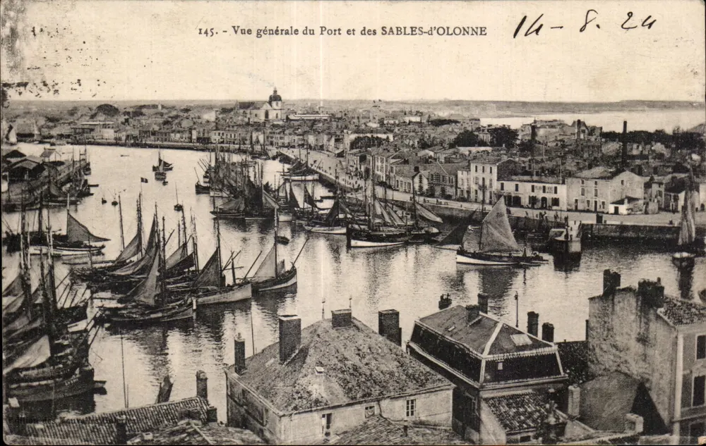 Allgemeiner Blick auf den Hafen und SABLES-d'OLONNE — Unbekannter Verlag, Nr. 145 - Vorderseite