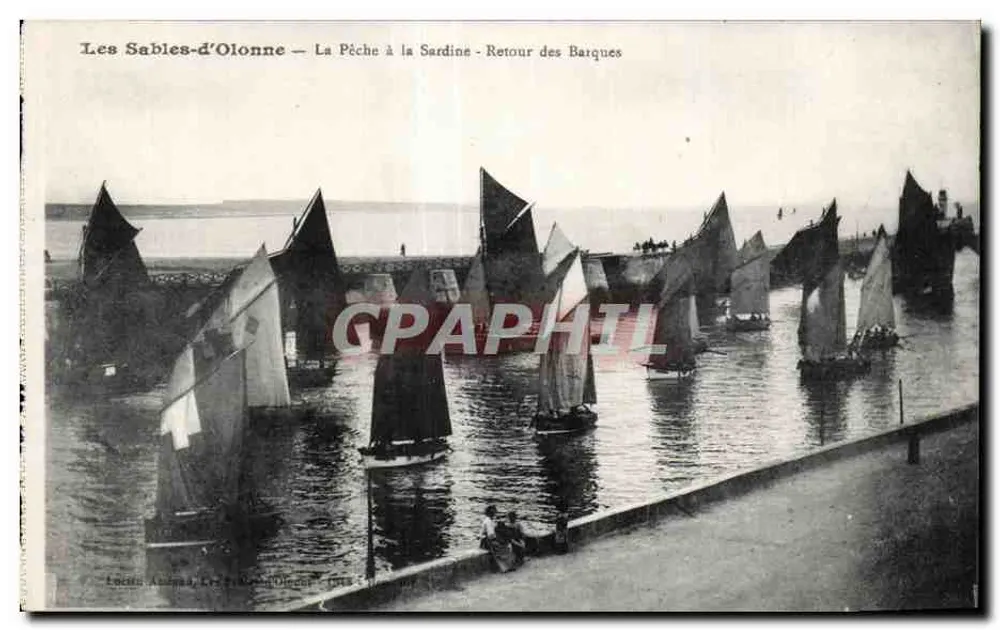 Les Sables-d'Olonne — Sardinenfischerei — Rückkehr der Boote — Lucien Amara - Vorderseite