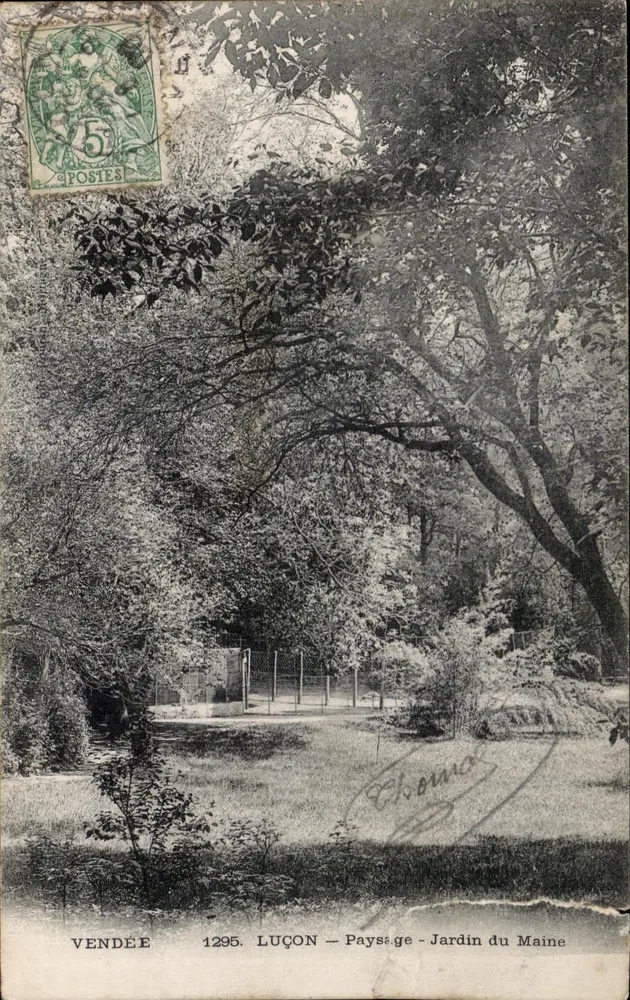 Luçon - Paisagem - Jardim do Maine - Frente