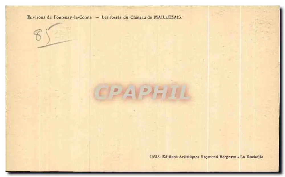 Die Gräben des Schlosses Maillezais — Umgebung von Fontenay-le-Comte - Rückseite