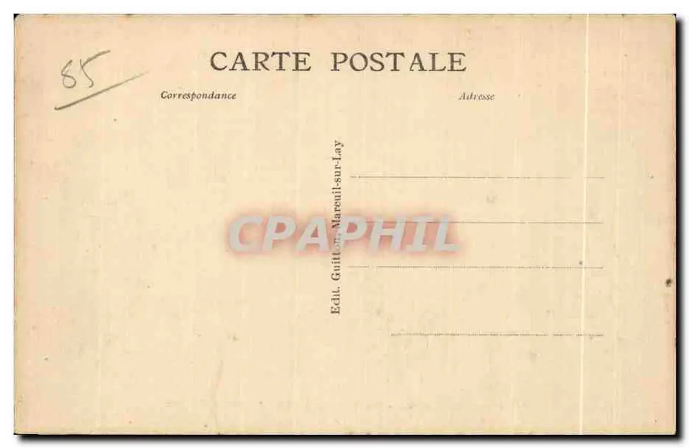 Mareuil und Umgebung — Im Granitland — Tal von Picquet — Éd. Guillon, Mareuil-sur-Lay - Rückseite
