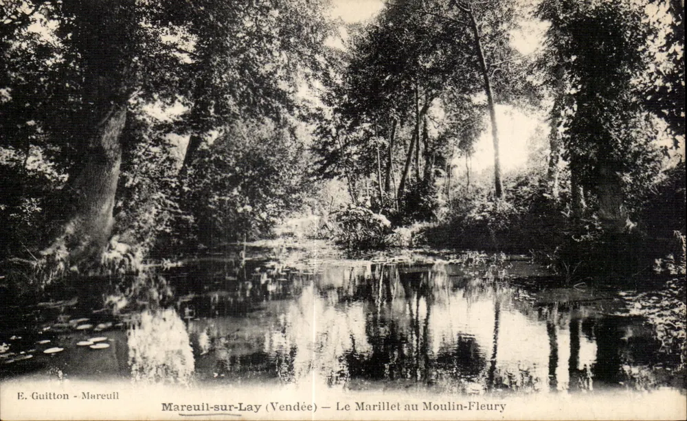 Mareuil-sur-Lay (Vendée) — Le Marillet au Moulin-Fleury — E. Guitton - Mareuil - Frente