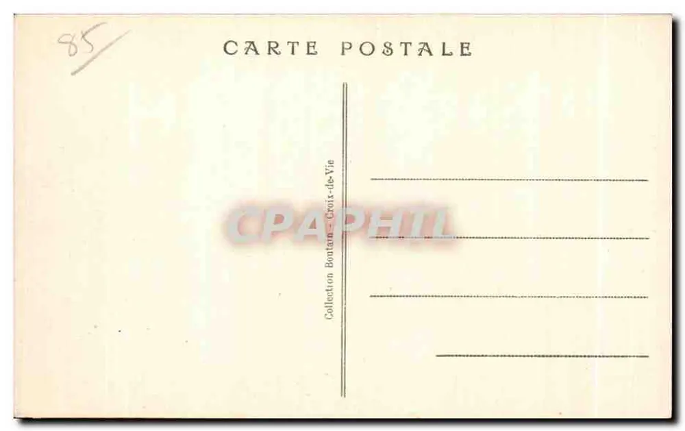 Croix-de-Vie (Vendée) — Der Teufelsloch bei Marcée haute — Verlag Bontain, Nr. 71 - Rückseite