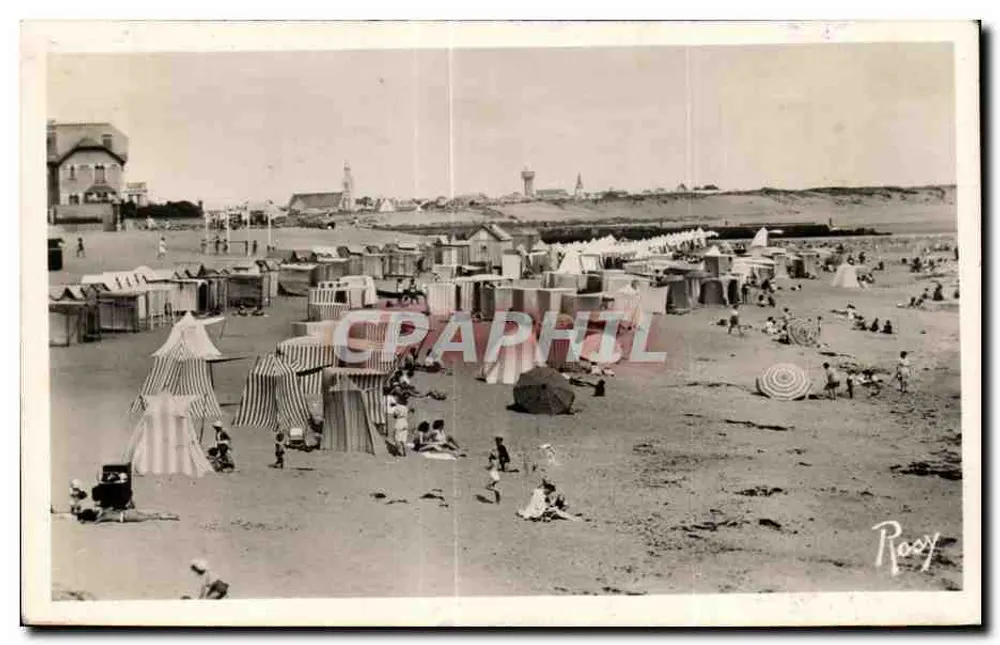 Praia de Deauville — banhos de mar e cabines — editor Rooy - Frente