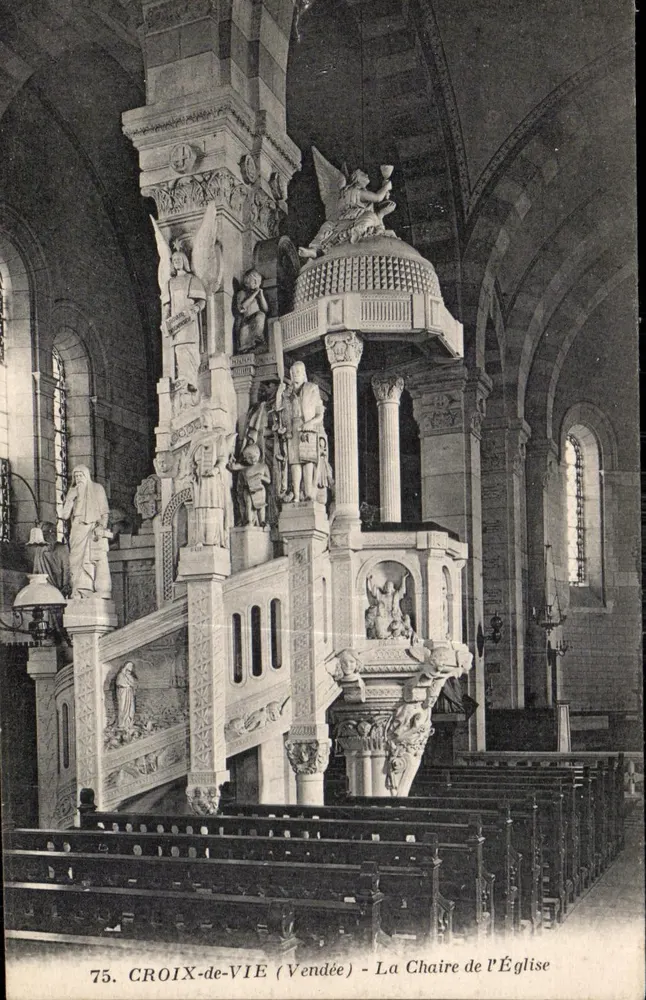 Croix-de-Vie (Vendée) - La Chaire de l'Église - Recto