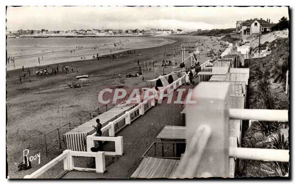 Saint-Gilles-sur-Vie — Vista de la playa — F. Chapeau, editor - Anverso