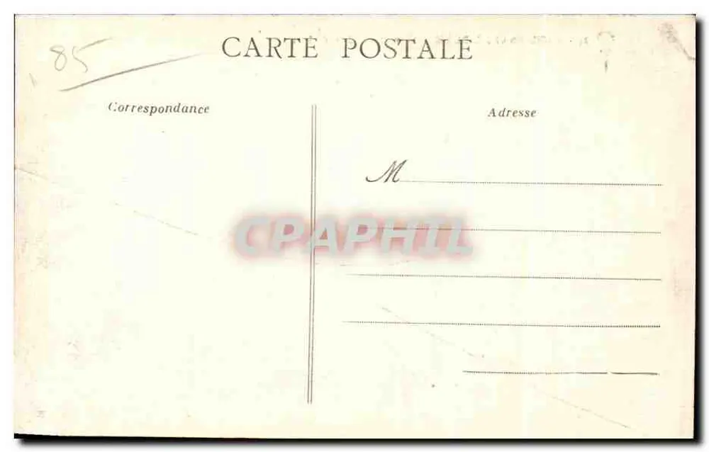 St-Gilles-Croix-de-Vie — Der Hafen im Mondlicht — unbekannter Verlag, Nr. 24 - Rückseite