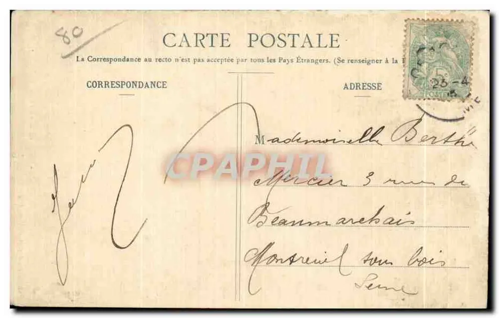 Péronne - Estátua de Marie Fouré — E. Souillard, fot. - Placa Jouglia - Verso