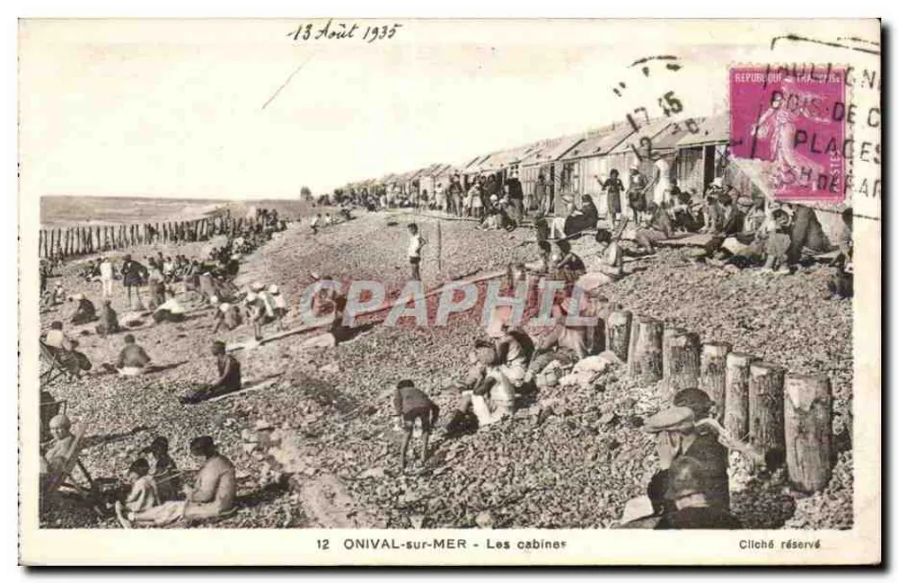 ONIVAL-sur-MER - As cabines — 12 — Cliché reservado - Frente