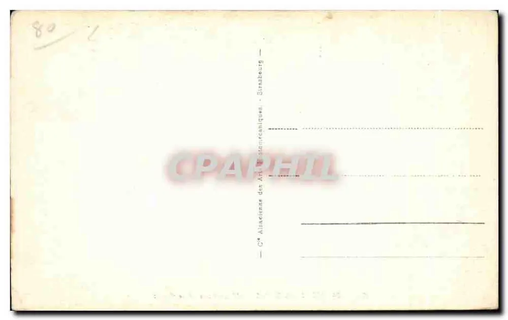MERS-les-BAINS - A Esplanada e a Praia — Bilhete postal antigo n°94, editor H.R. - Verso