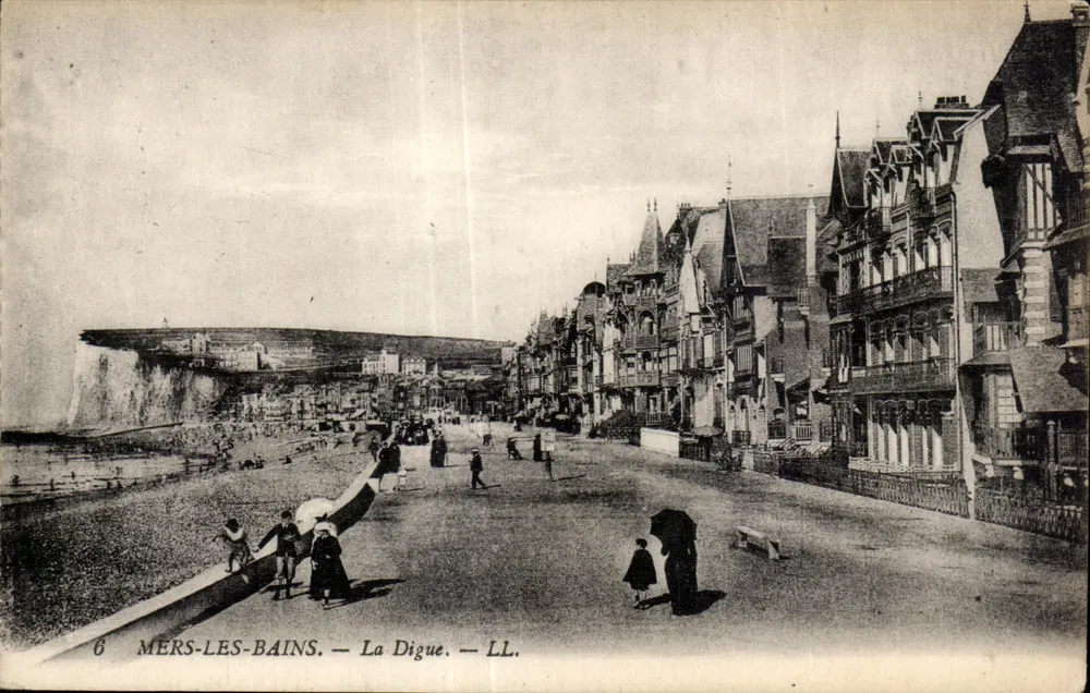 Mers-les-Bains — A Dique — LL. - Frente
