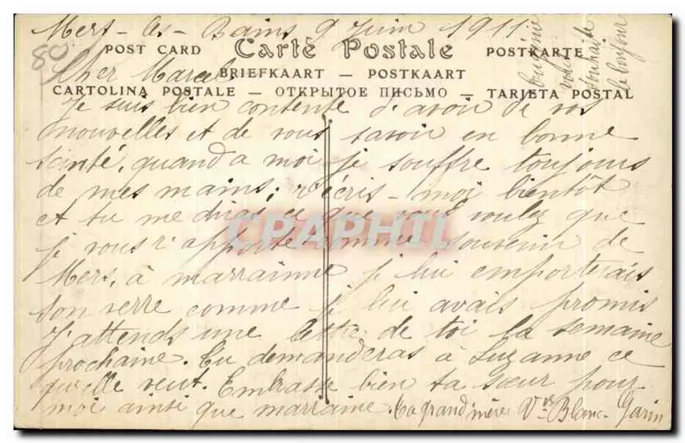 MERS-LES-BAINS (Somme) — A Praia — ND Fot. n°102 - Verso