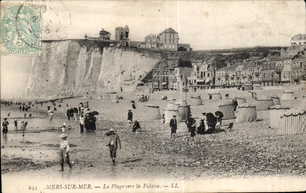 MERS-SUR-MER — Die Strandpromenade zum Kliff — LL - Vorderseite