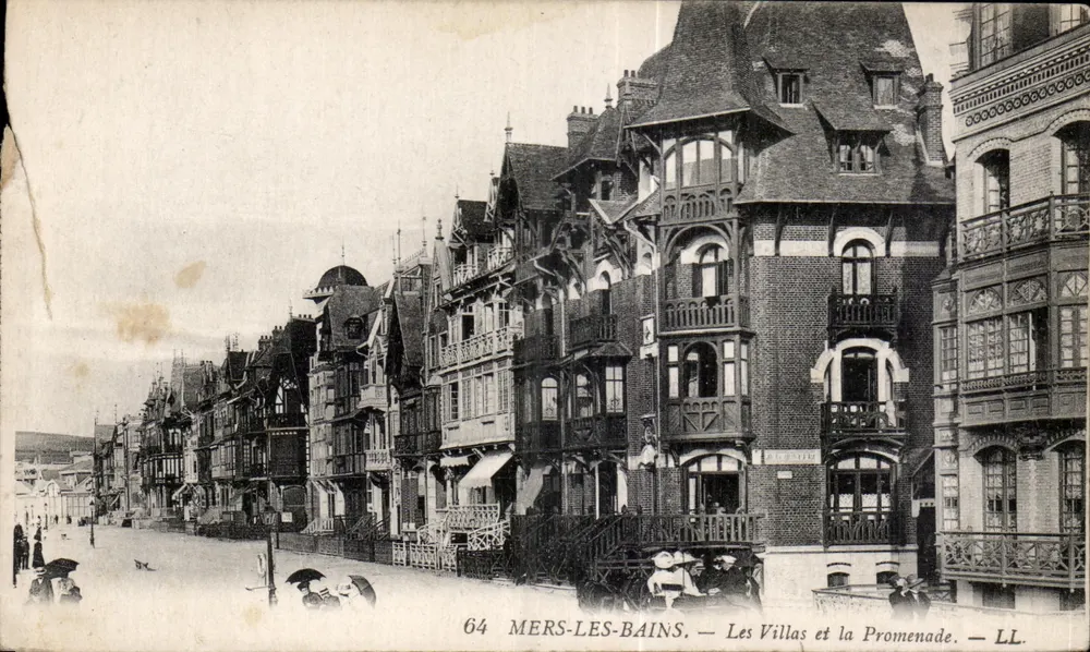 Mers-les-Bains — Les Villas et la Promenade — LL. — n°64 - Vorderseite