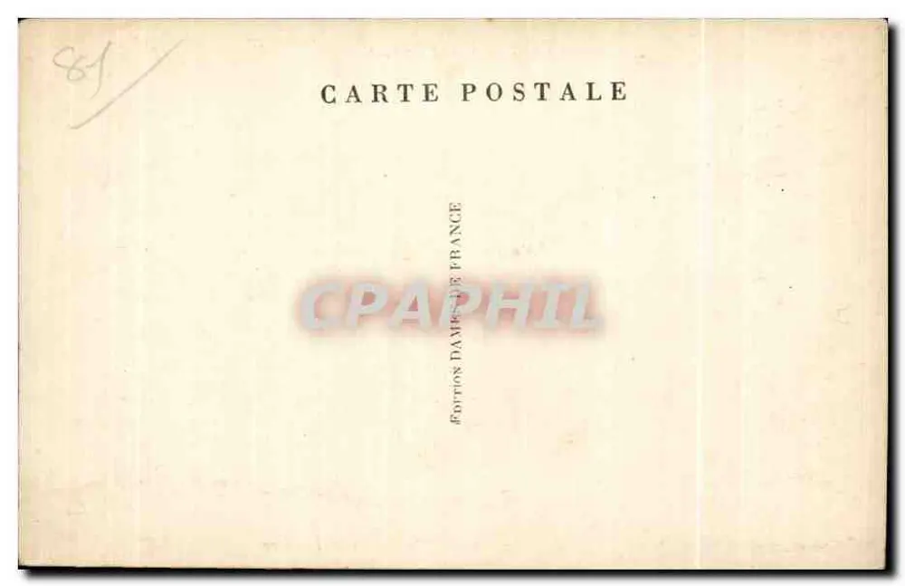 Castres — Garten des Bischofssitzes und das Theater — Edition Damier de France, n°4 - Rückseite