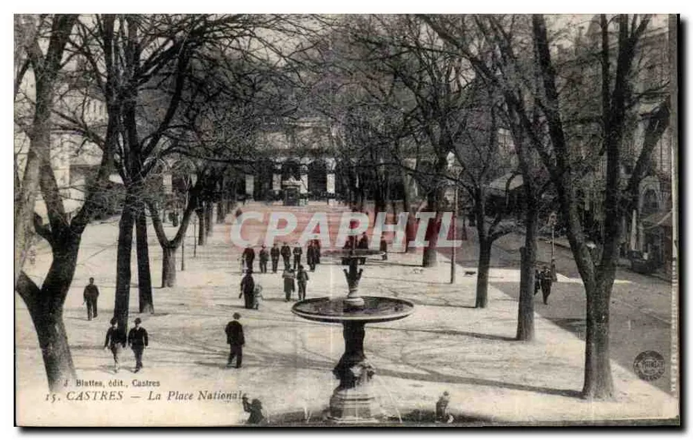 Castres — Nationale Plein — J. Blattea, uitgever, Castres, n°15 - Voorkant