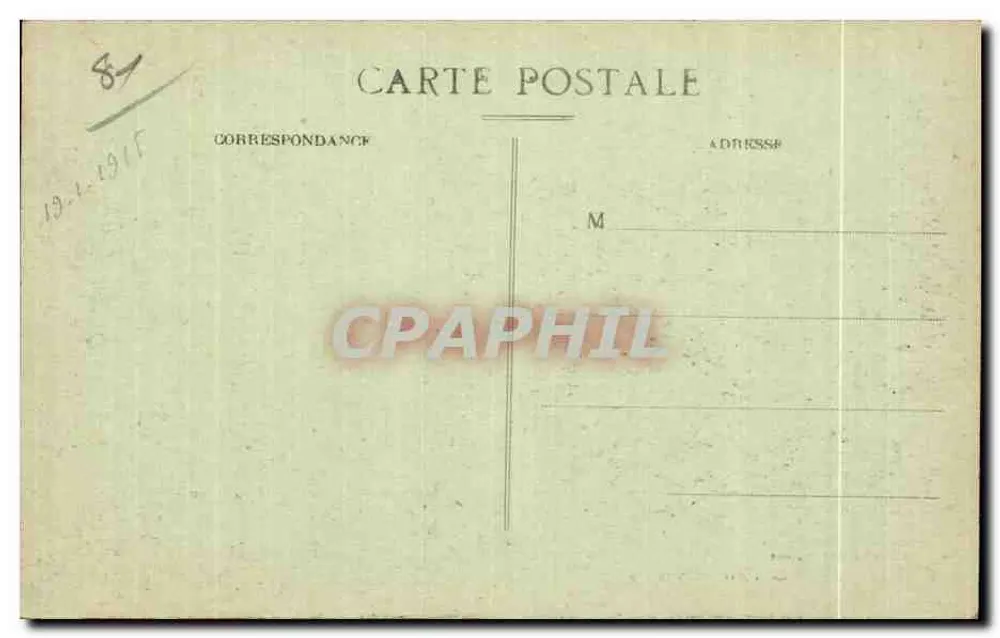 Castres — Nationale Plein — J. Blattea, uitgever, Castres, n°15 - Achterkant