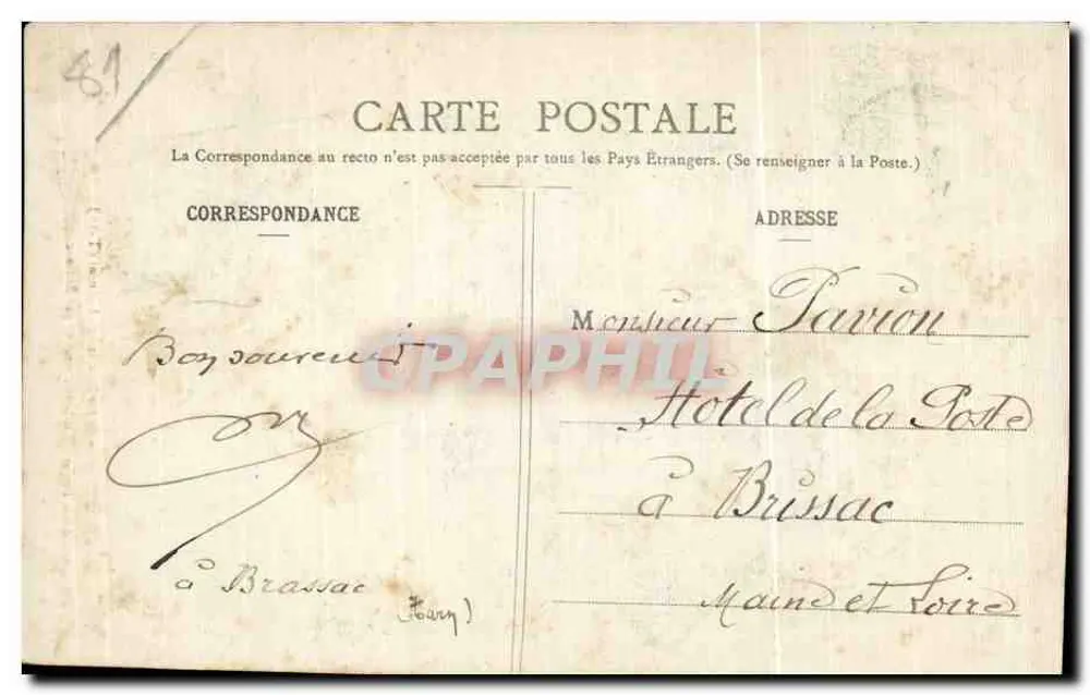 Die drei Viadukte der Castres-Bahn — Verzweigung nach Brassac — Zugfahrt — Foto von D. Mialhe - Rückseite