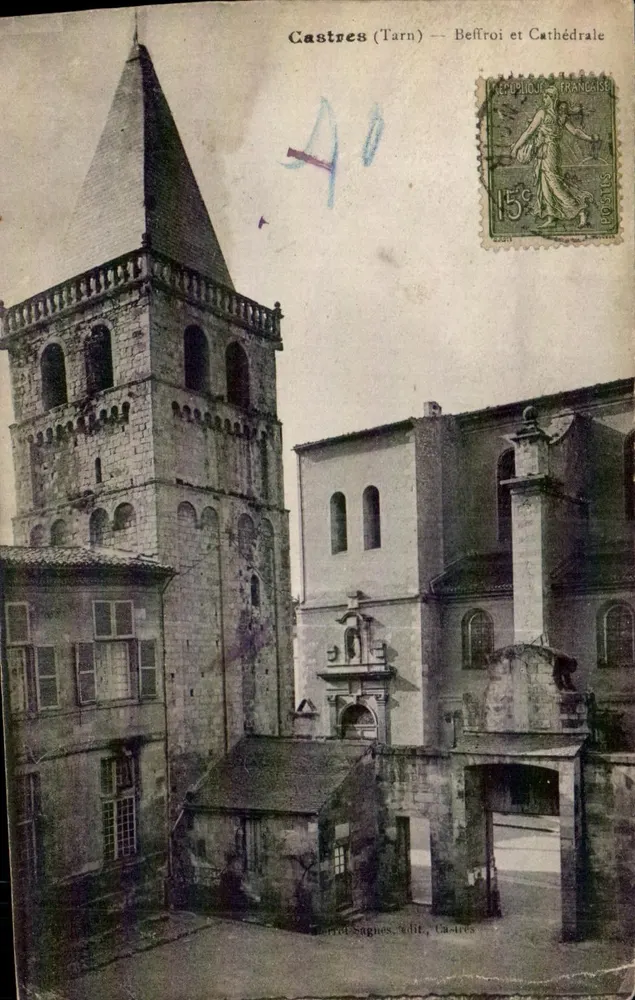 Castres (Tarn) — Sintral e Catedral — editor Tardet Sagnes, n° 81 - Frente