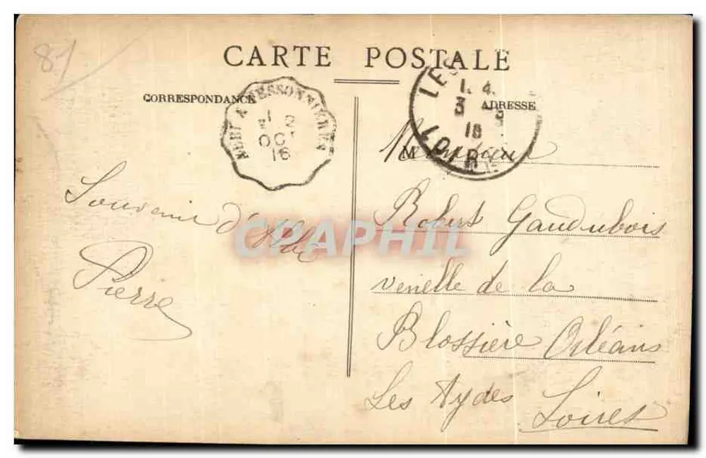 O Lago do Parque Rochegude — Editor L. Corbière, n°118 — ALBI - Verso