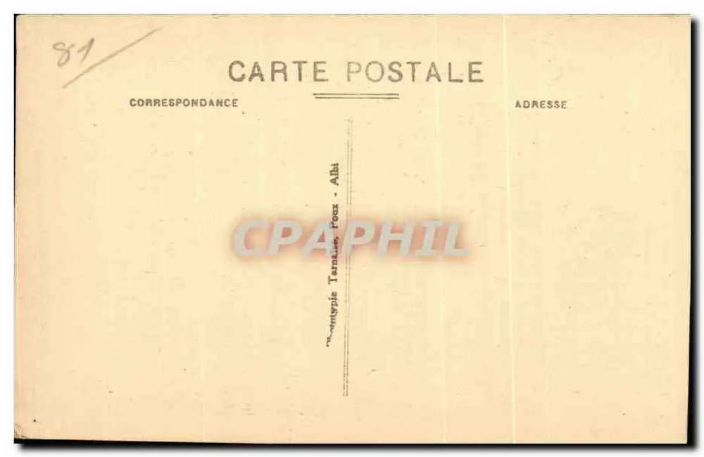Albi - Calle de los Sacerdotes — vista de la catedral — Le Tarn Illustré, P.X. - Reverso